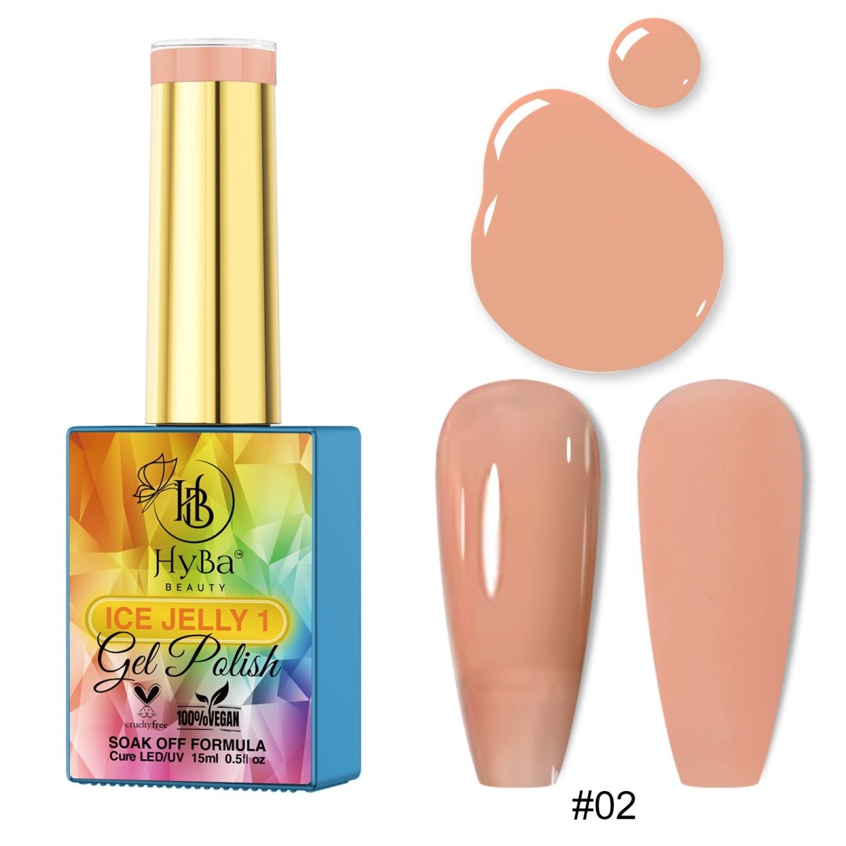 ICE JELLY Gel Collection 1 - Pink Shades - HYBA BEAUTY