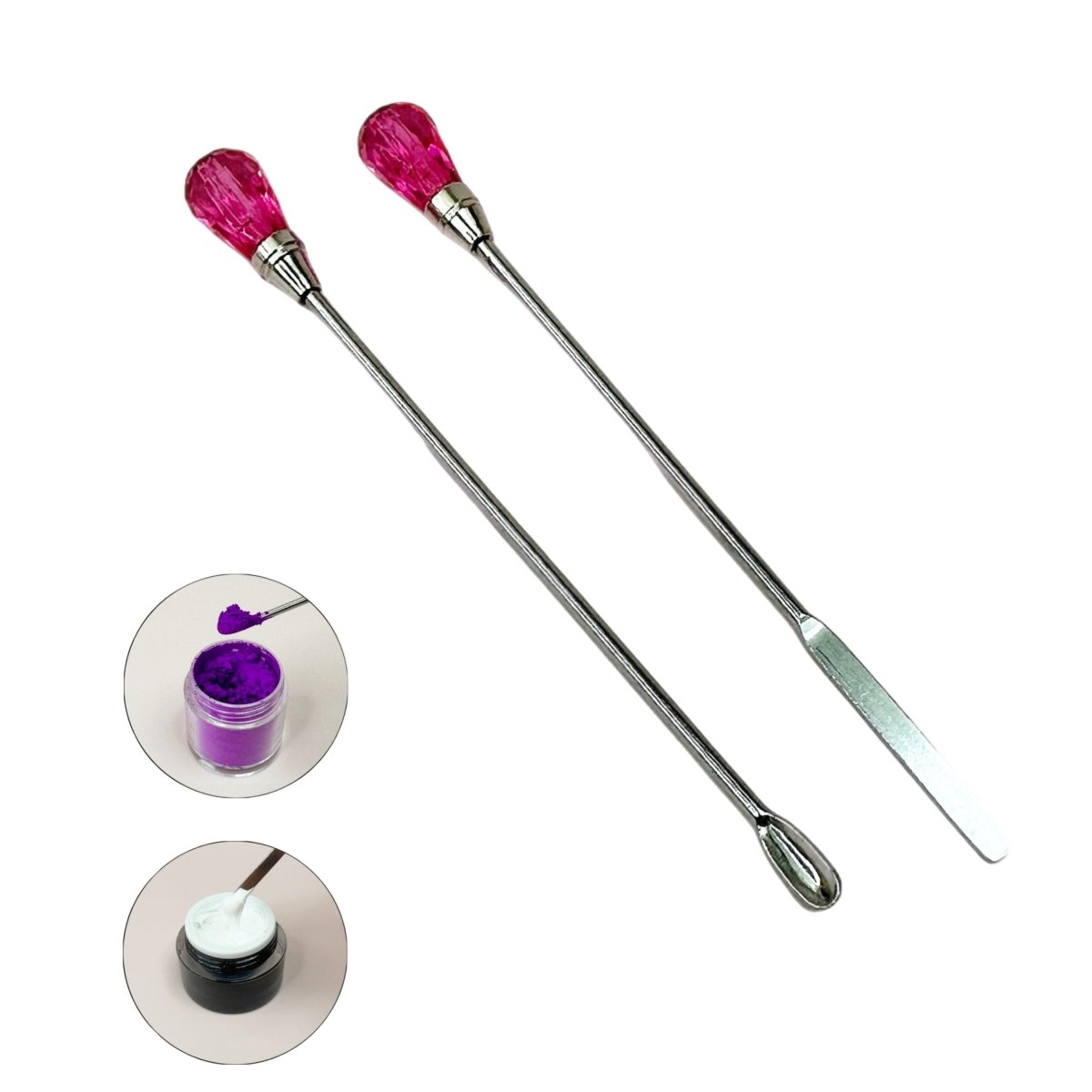 METAL STIR STICKS - Nail Art Essential Tool - HYBA BEAUTY