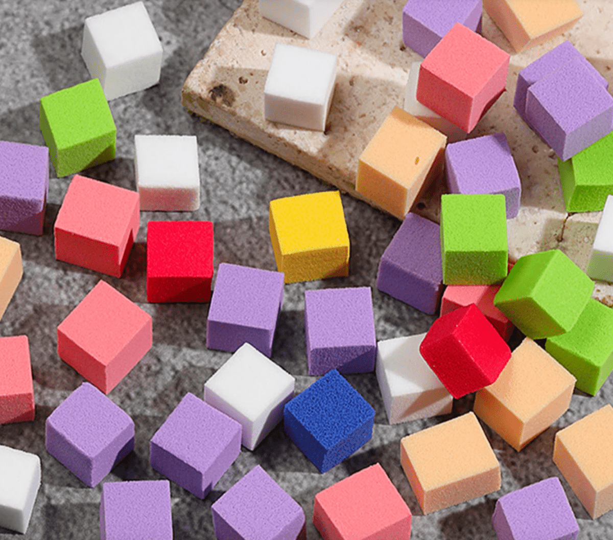 Mini Ombré Sponges with Grabber Box Set - Rainbow - HYBA BEAUTY