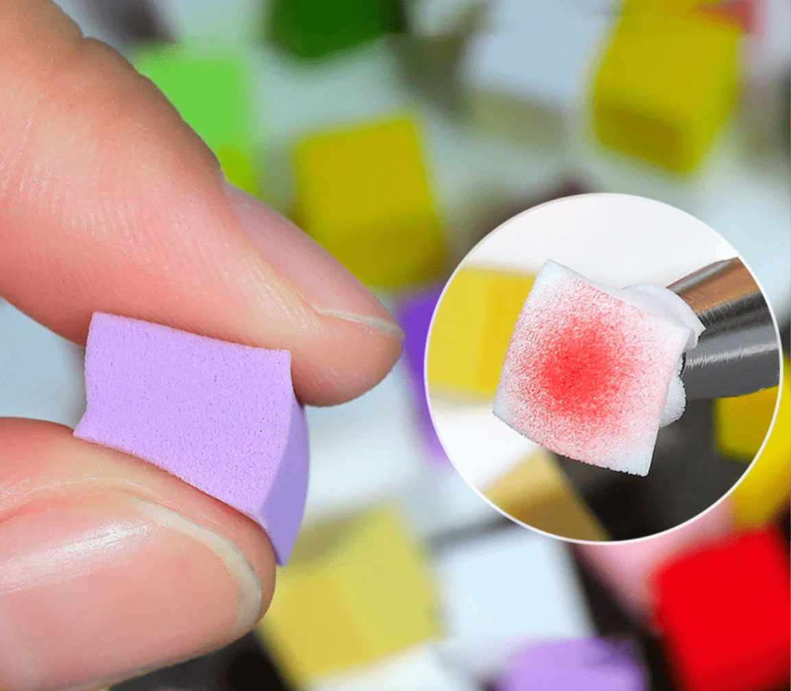 Mini Ombré Sponges with Grabber Box Set - Rainbow - HYBA BEAUTY