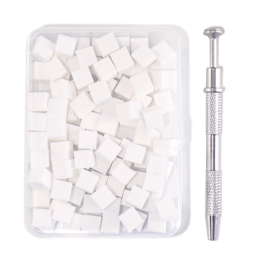 Mini Ombré Sponges with Grabber Box Set - White - HYBA BEAUTY