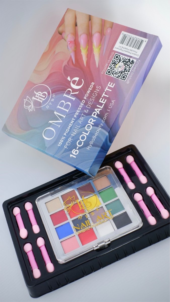OMBRé Pressed Pigment Powder Palette - 16 Colors Set - HYBA BEAUTY