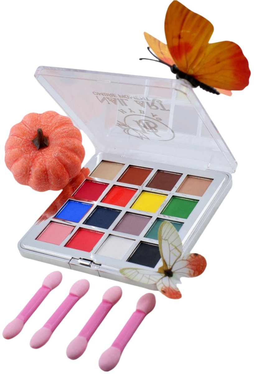 OMBRé Pressed Pigment Powder Palette - 16 Colors Set - HYBA BEAUTY
