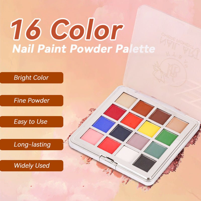 OMBRé Pressed Pigment Powder Palette - 16 Colors Set - HYBA BEAUTY