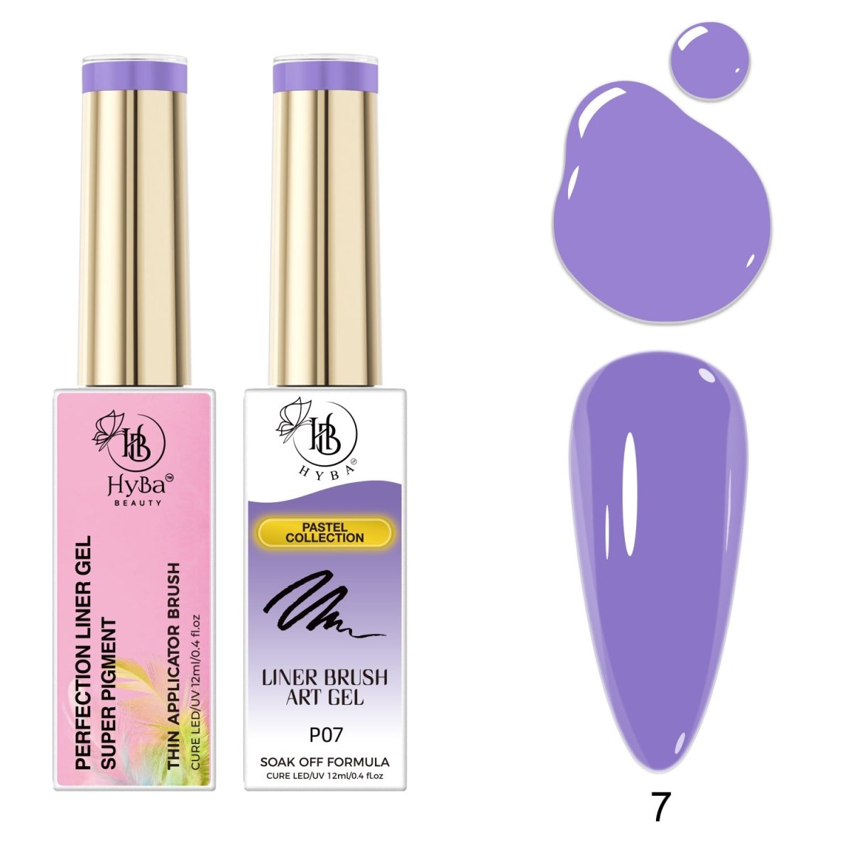 PASTEL Gel Liner Box Set / 12 colors - HYBA BEAUTY
