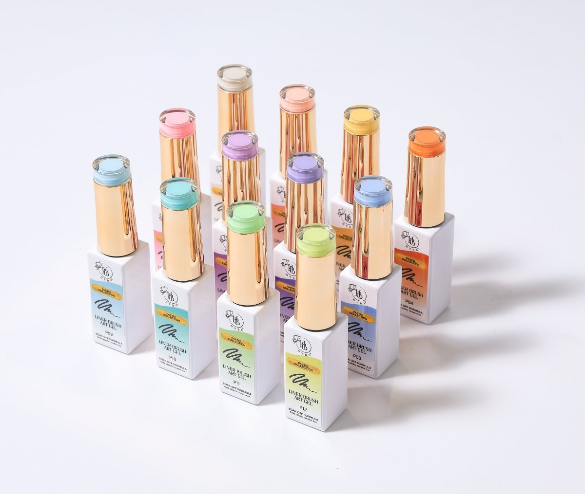 PASTEL Gel Liner Box Set / 12 colors - HYBA BEAUTY