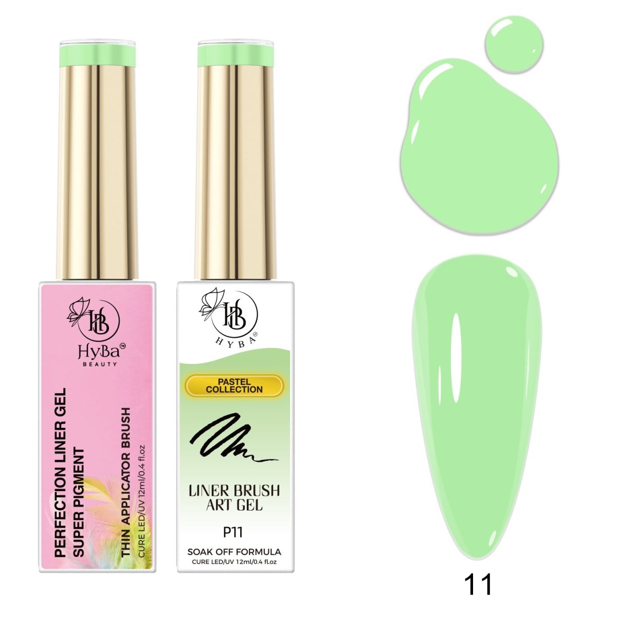 PASTEL Gel Liner Box Set / 12 colors - HYBA BEAUTY