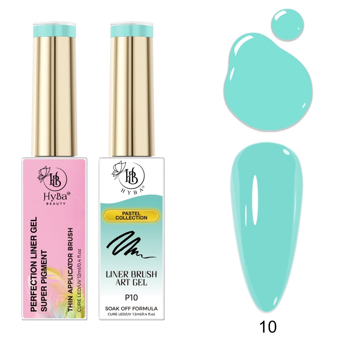 PASTEL Gel Liner Box Set / 12 colors - HYBA BEAUTY
