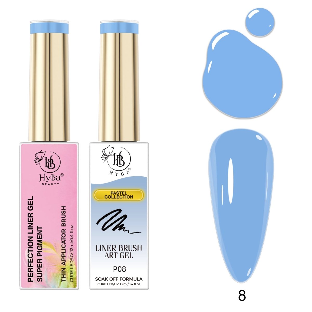 PASTEL Gel Liner Box Set / 12 colors - HYBA BEAUTY