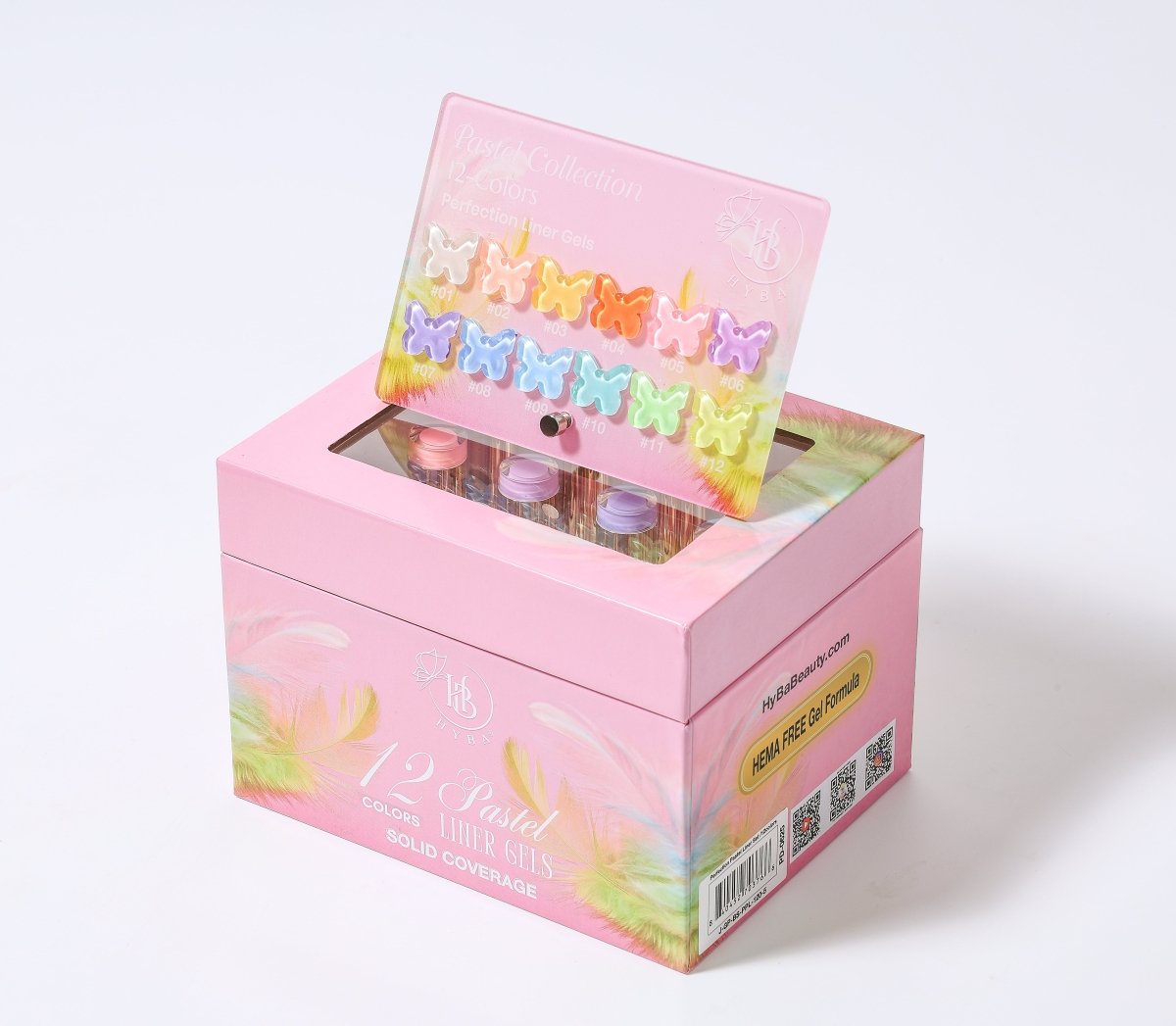 PASTEL Gel Liner Box Set / 12 colors - HYBA BEAUTY