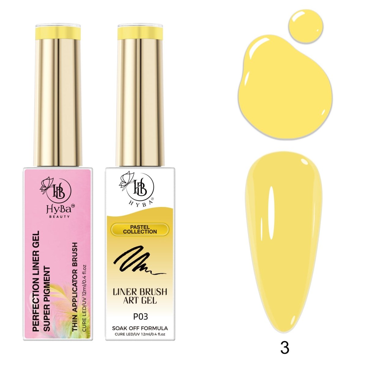 PASTEL Gel Liner Box Set / 12 colors - HYBA BEAUTY