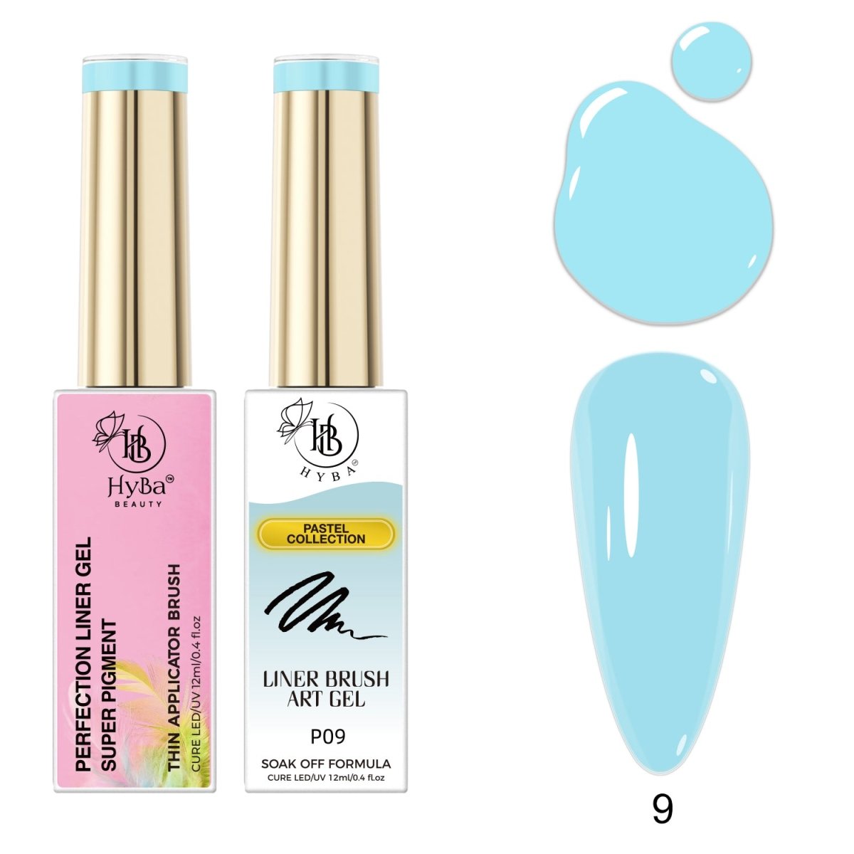 PASTEL Gel Liner Box Set / 12 colors - HYBA BEAUTY