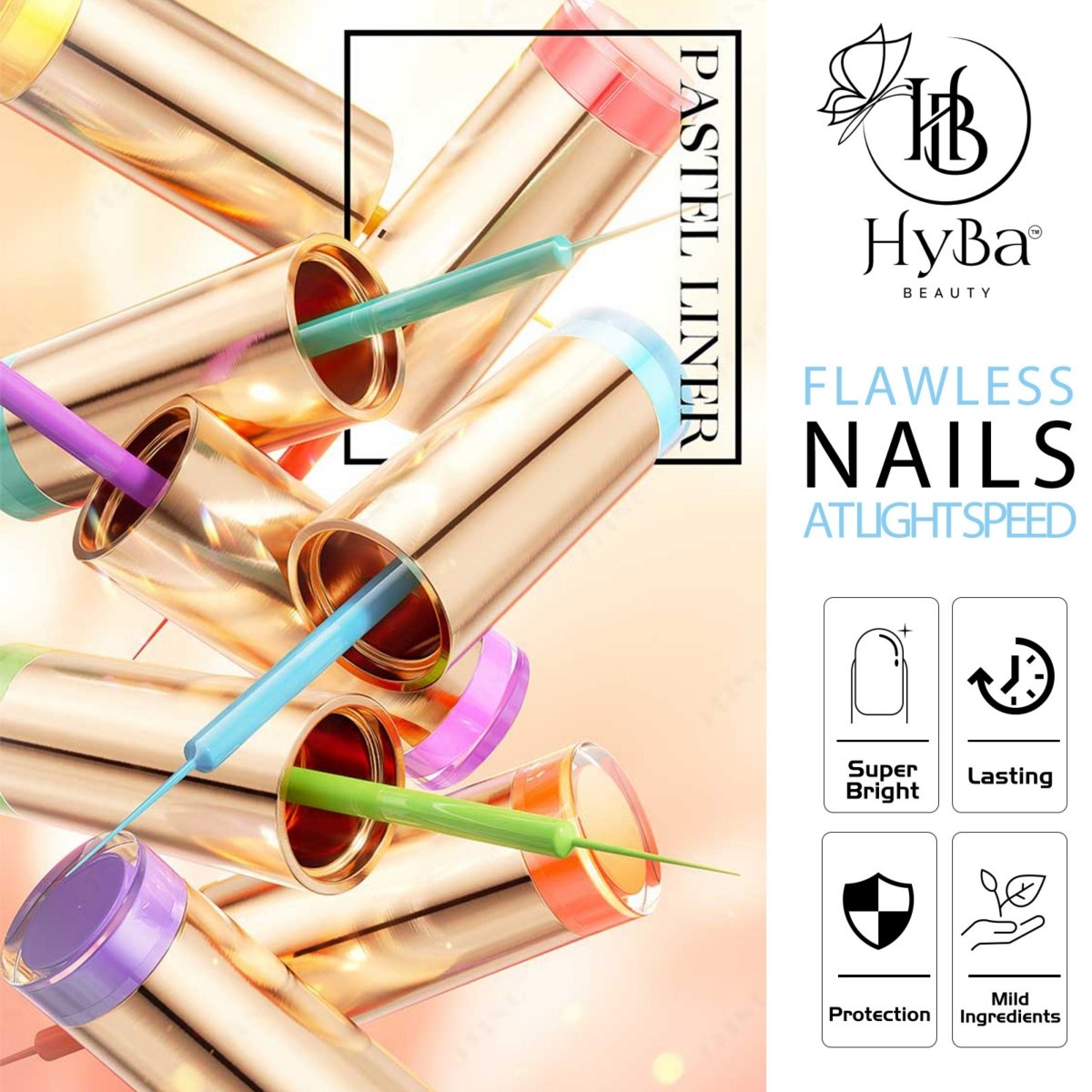 PASTEL Gel Liner Set - 24 colors - HYBA BEAUTY