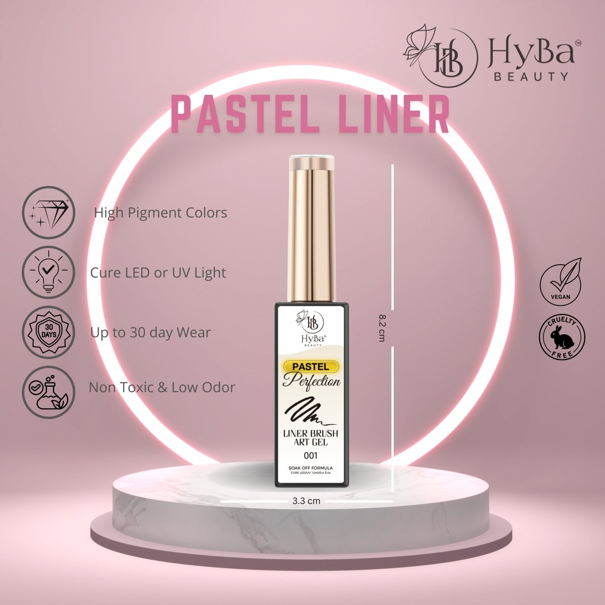 PASTEL Gel Liner Set - 24 colors - HYBA BEAUTY