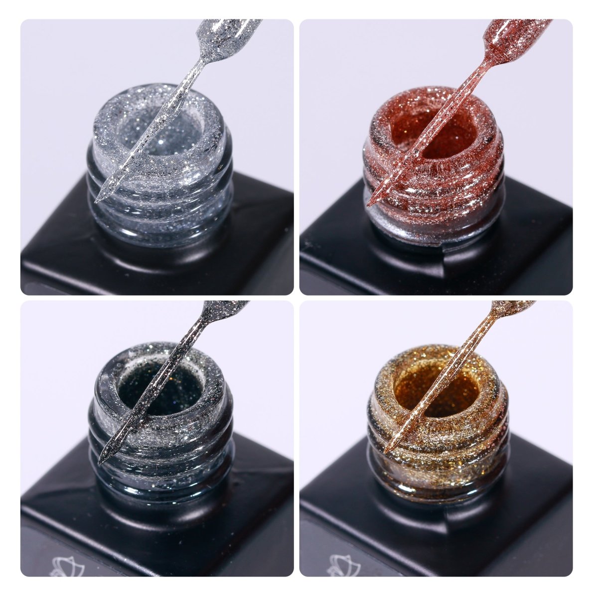 PLATINUM REFLECTIVE Liner Gel Set / 4pcs colors - HYBA BEAUTY