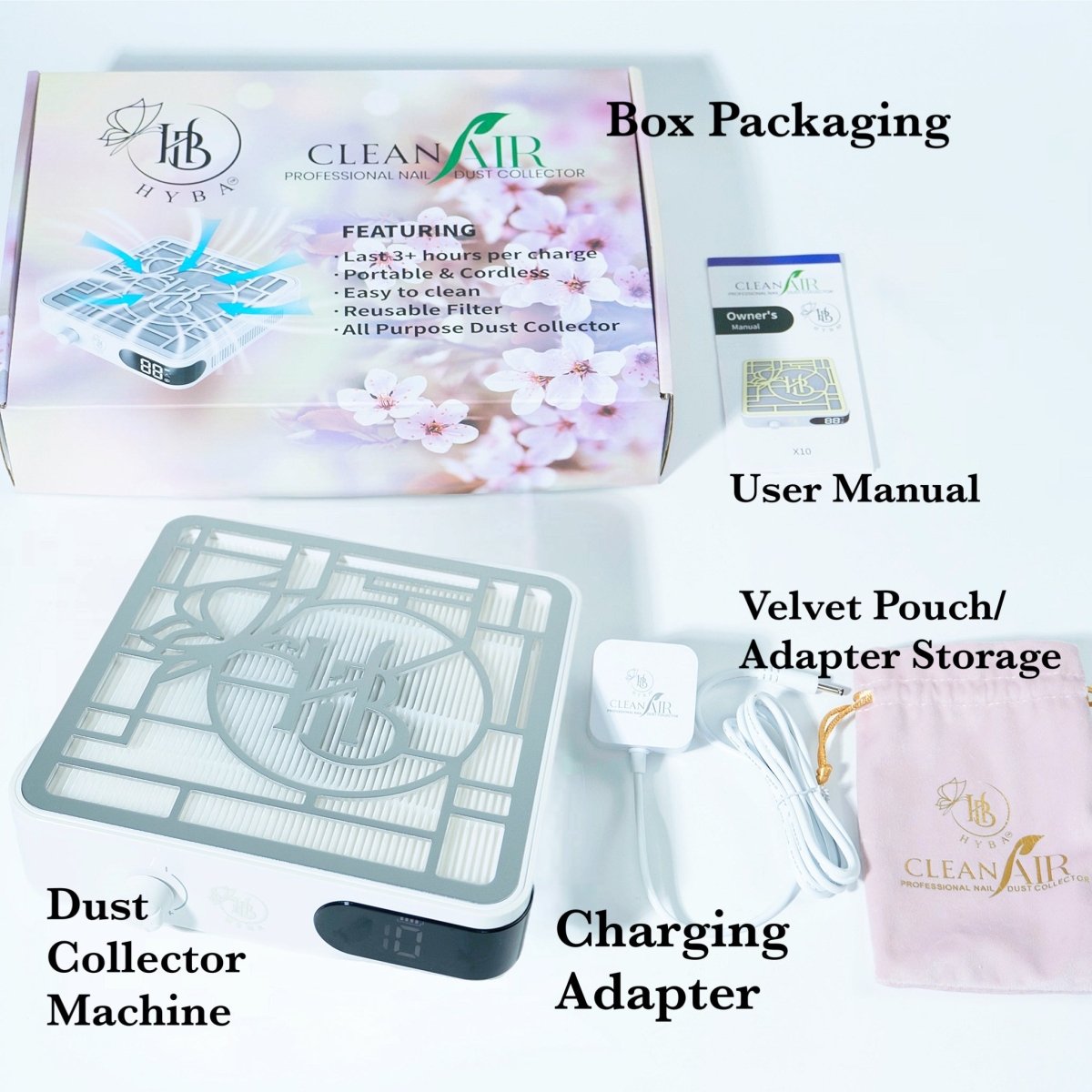 SALE DEAL - CLEANAir Dust Collector (Silver/White) - HYBA BEAUTY