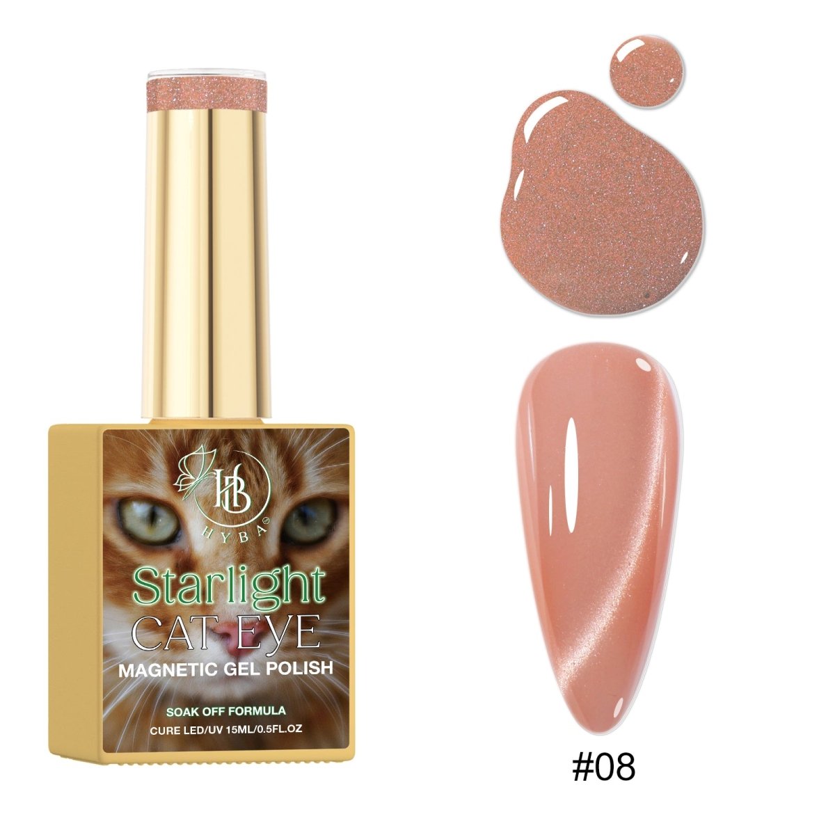 STARLIGHT Cat Eye Collection - Magnetic Gel Polish - HYBA BEAUTY
