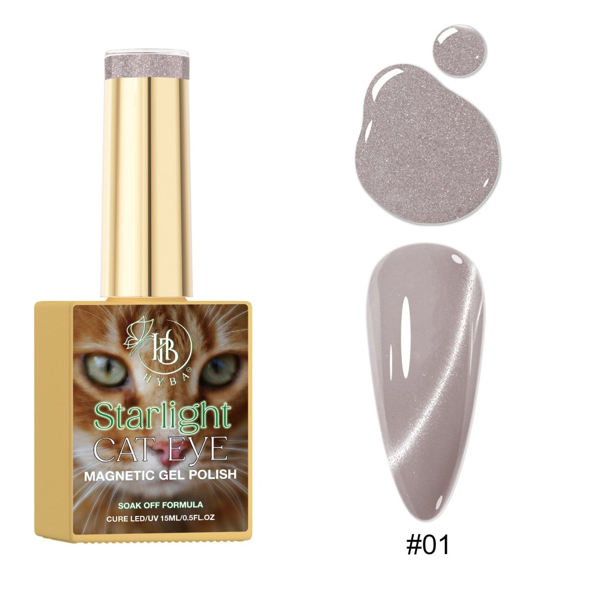 STARLIGHT Cat Eye Collection - Magnetic Gel Polish - HYBA BEAUTY