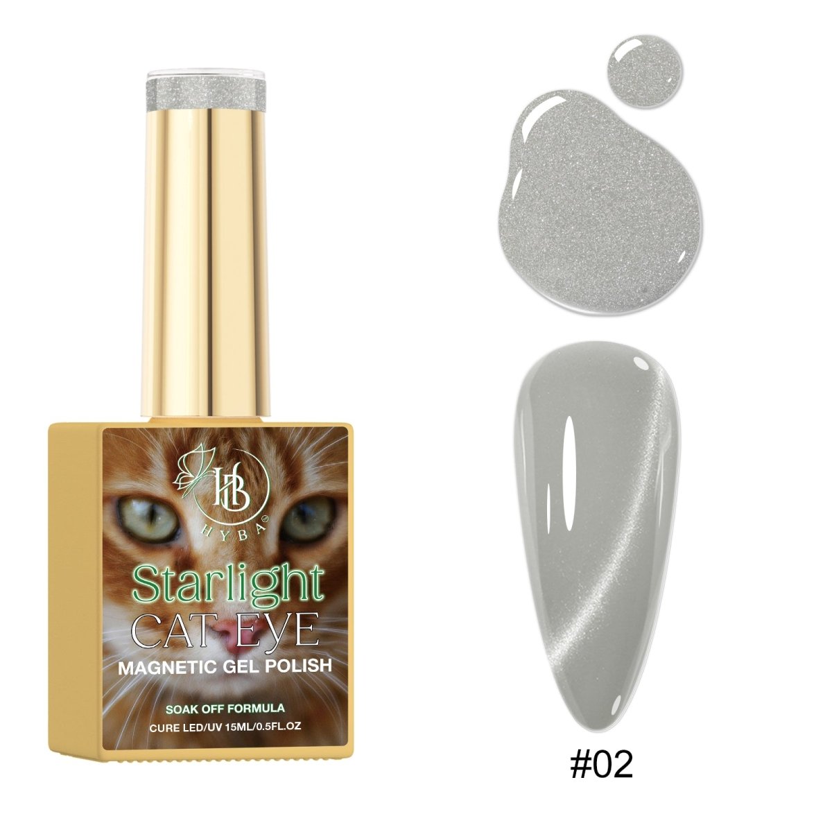 STARLIGHT Cat Eye Collection - Magnetic Gel Polish - HYBA BEAUTY