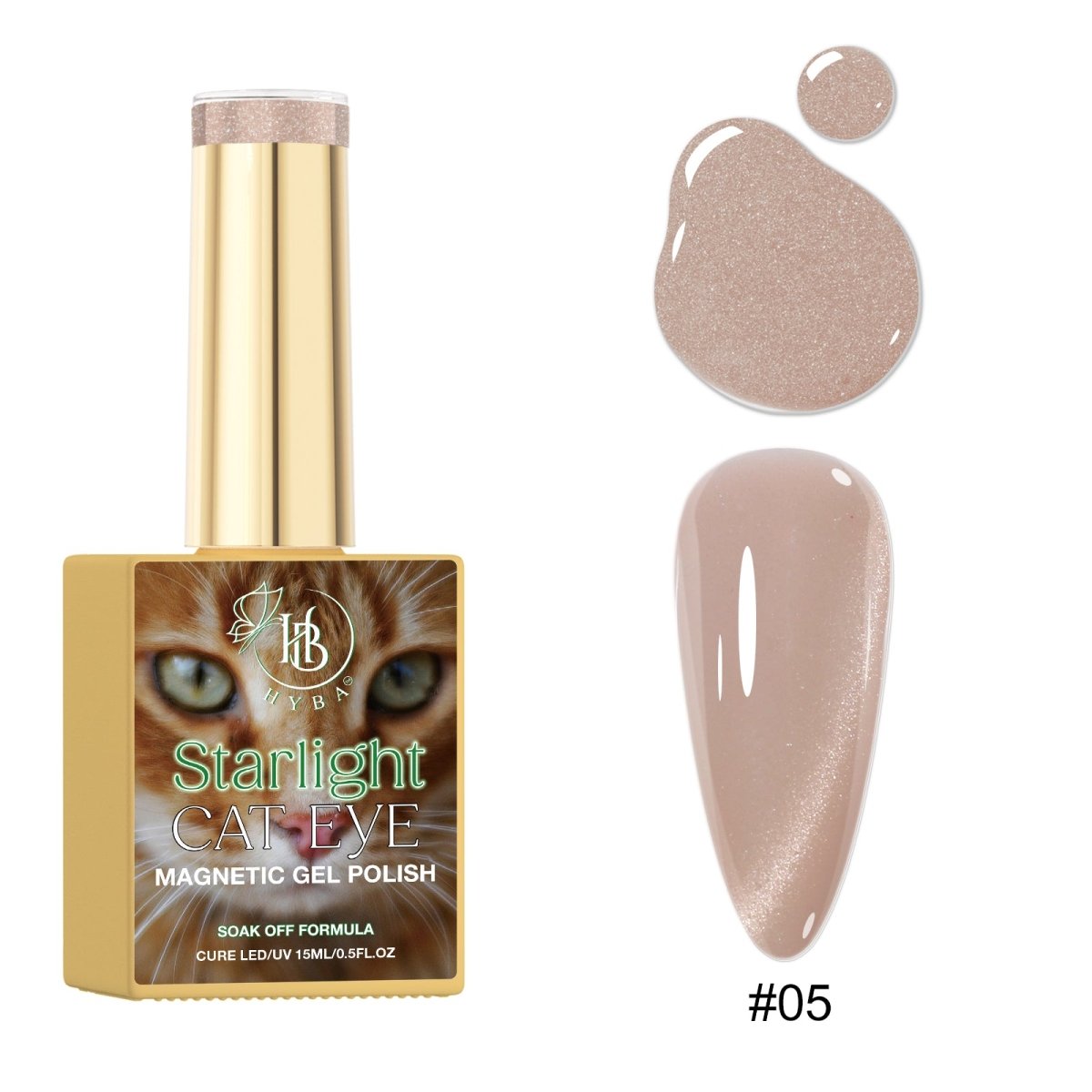 STARLIGHT Cat Eye Collection - Magnetic Gel Polish - HYBA BEAUTY