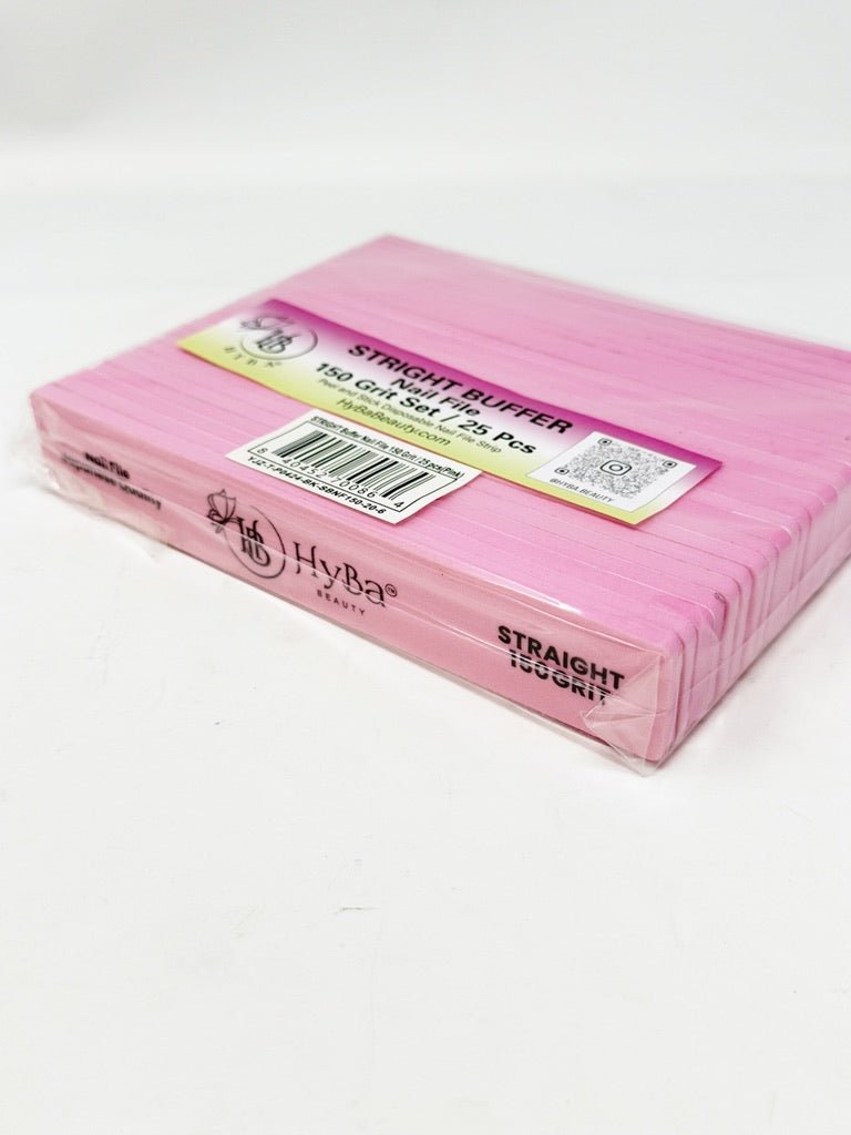 STRAIGHT BUffer Nail File 150 Refill Grit Set/25 pcs (Pink) - HYBA BEAUTY