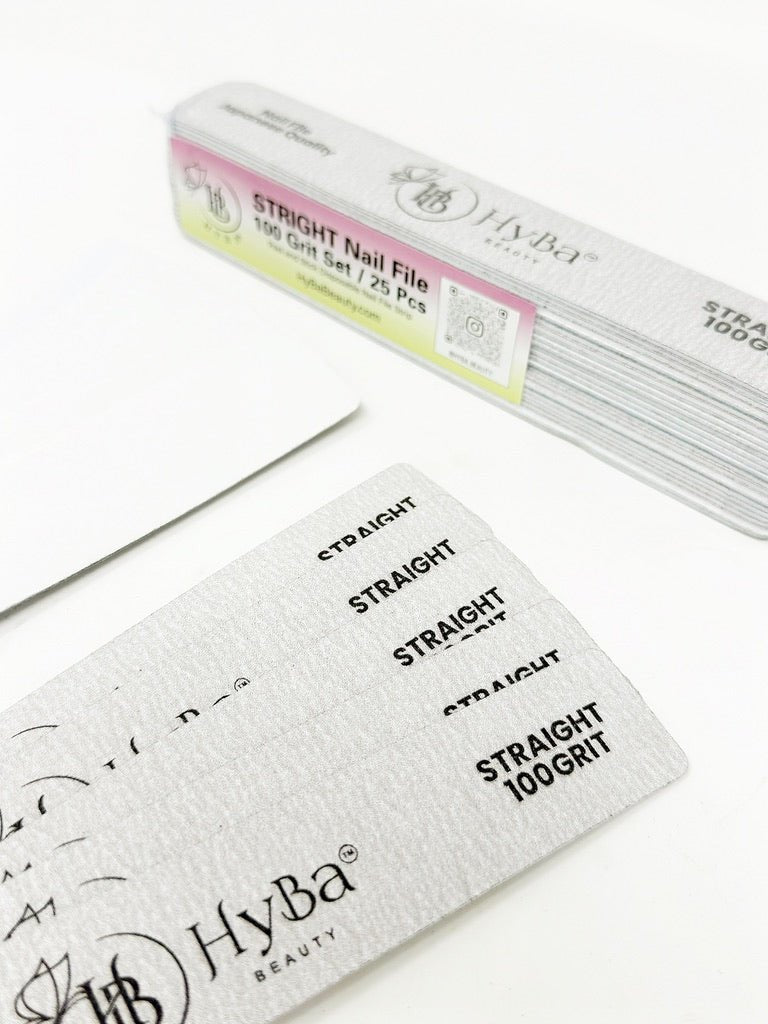 STRIGHT Nail File 100 Grit Refill Set/25 pcs - HYBA BEAUTY
