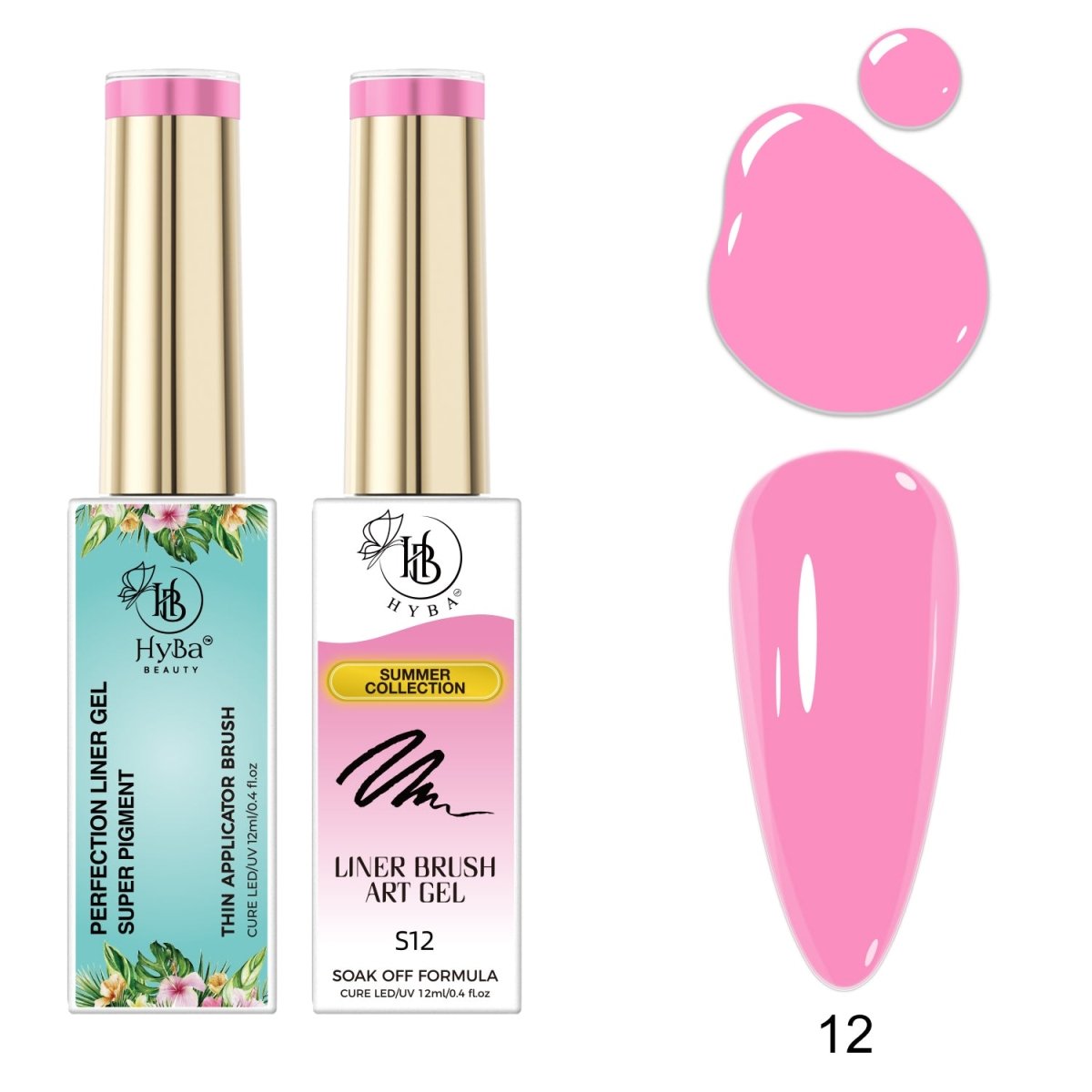 SUMMER Gel Liner Box Set / 12 colors - HYBA BEAUTY