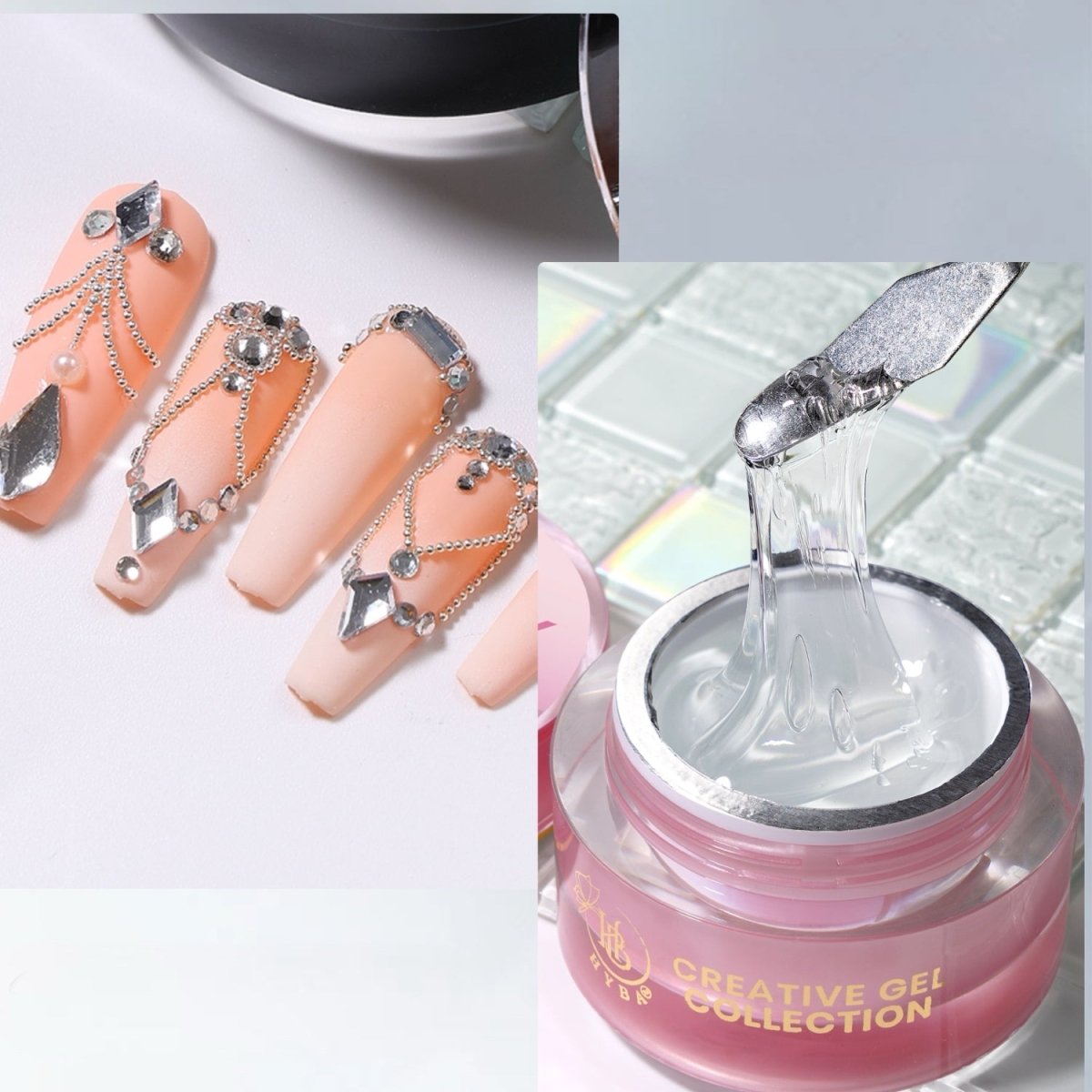 SUPER GLUE - Nail Art Adhesive Gel 30ml (Clear) - HYBA BEAUTY