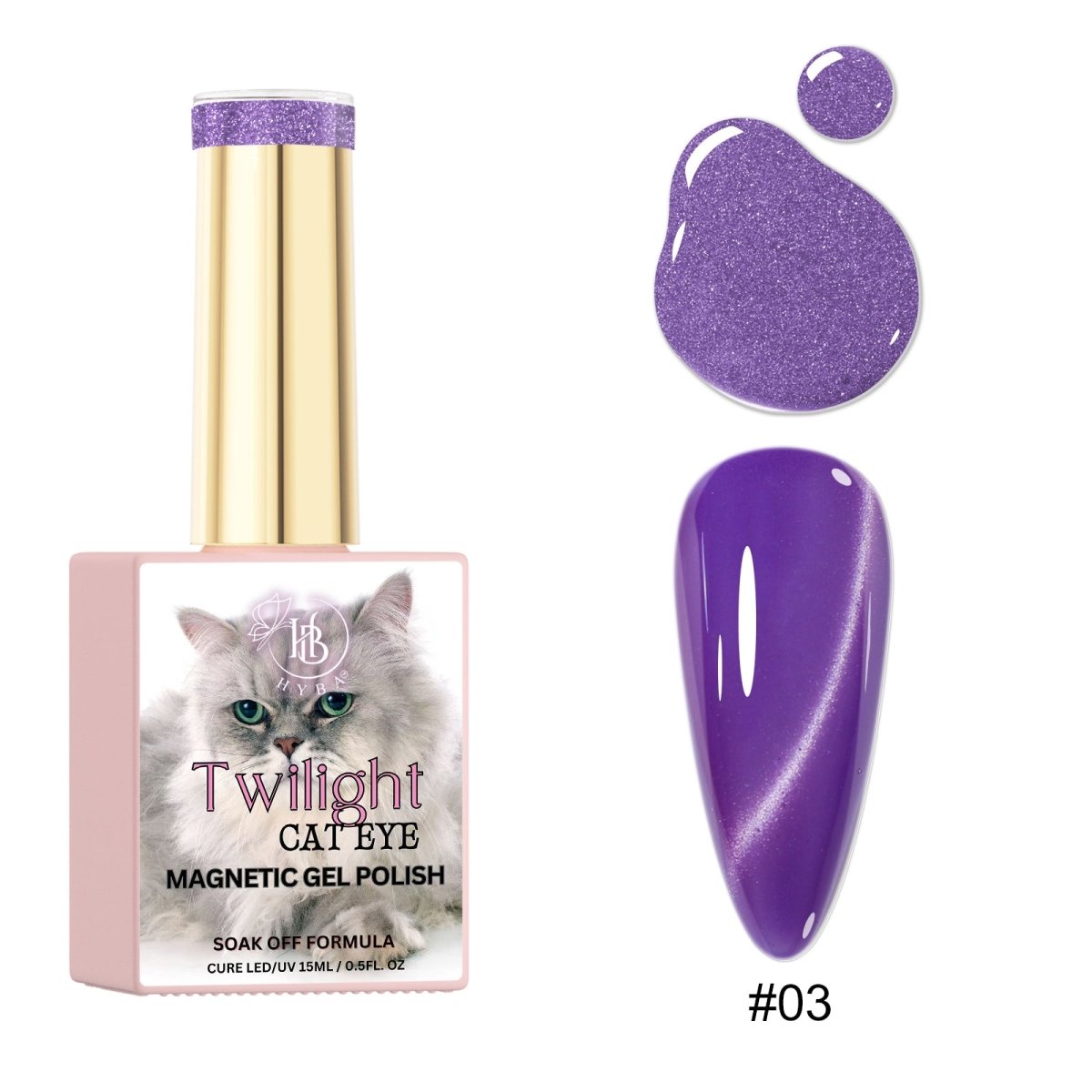 TWILIGHT Cat Eye Collection - Magnetic Gel Polish - HYBA BEAUTY
