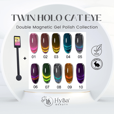 TWIN HALO Cat Eye Gel Collection - 10 Colors - HYBA BEAUTY