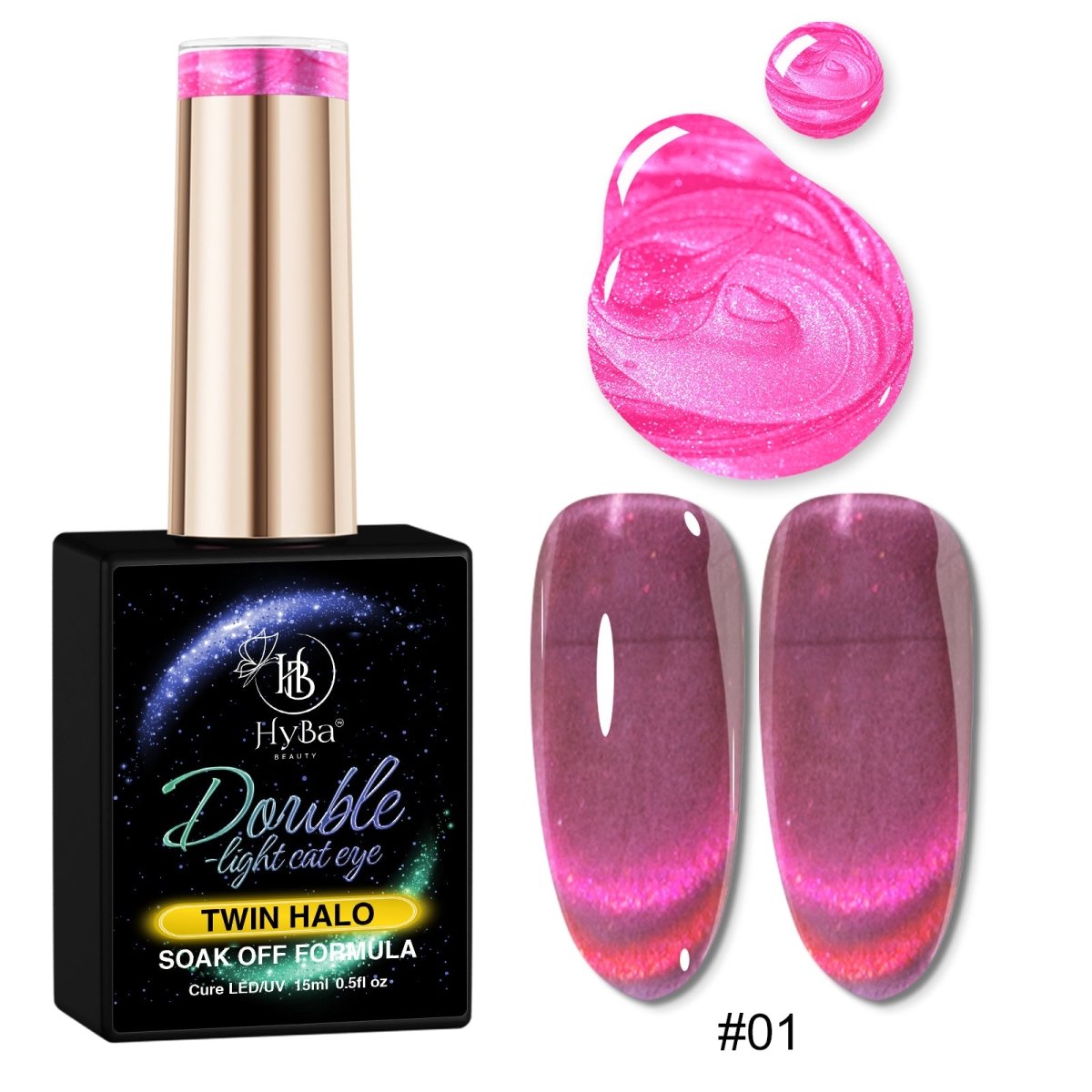TWIN HALO Cat Eye Gel Collection - 10 Colors - HYBA BEAUTY