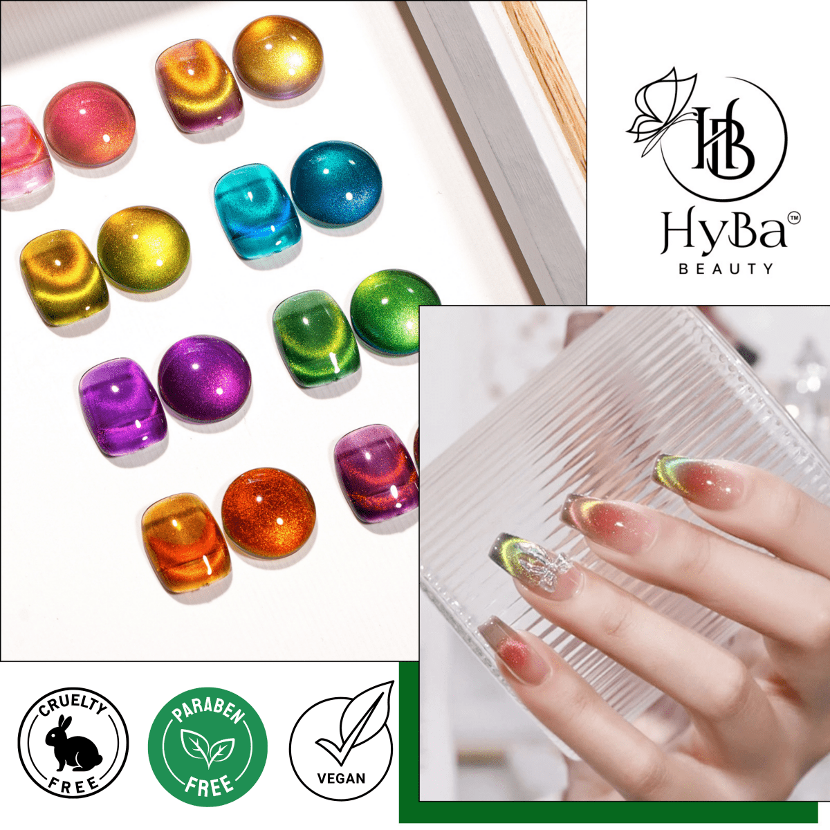 TWIN HALO Cat Eye Gel Collection - 10 Colors - HYBA BEAUTY
