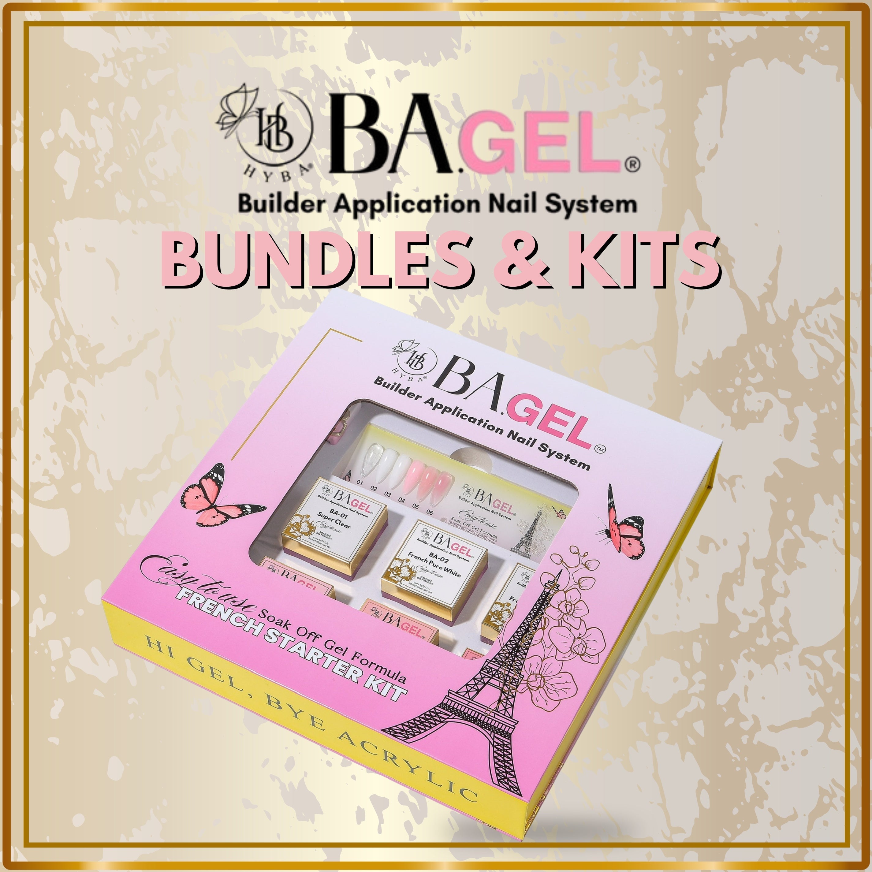 BA.GEL™ BUILDER GEL NAIL SYSTEM - HYBA BEAUTY