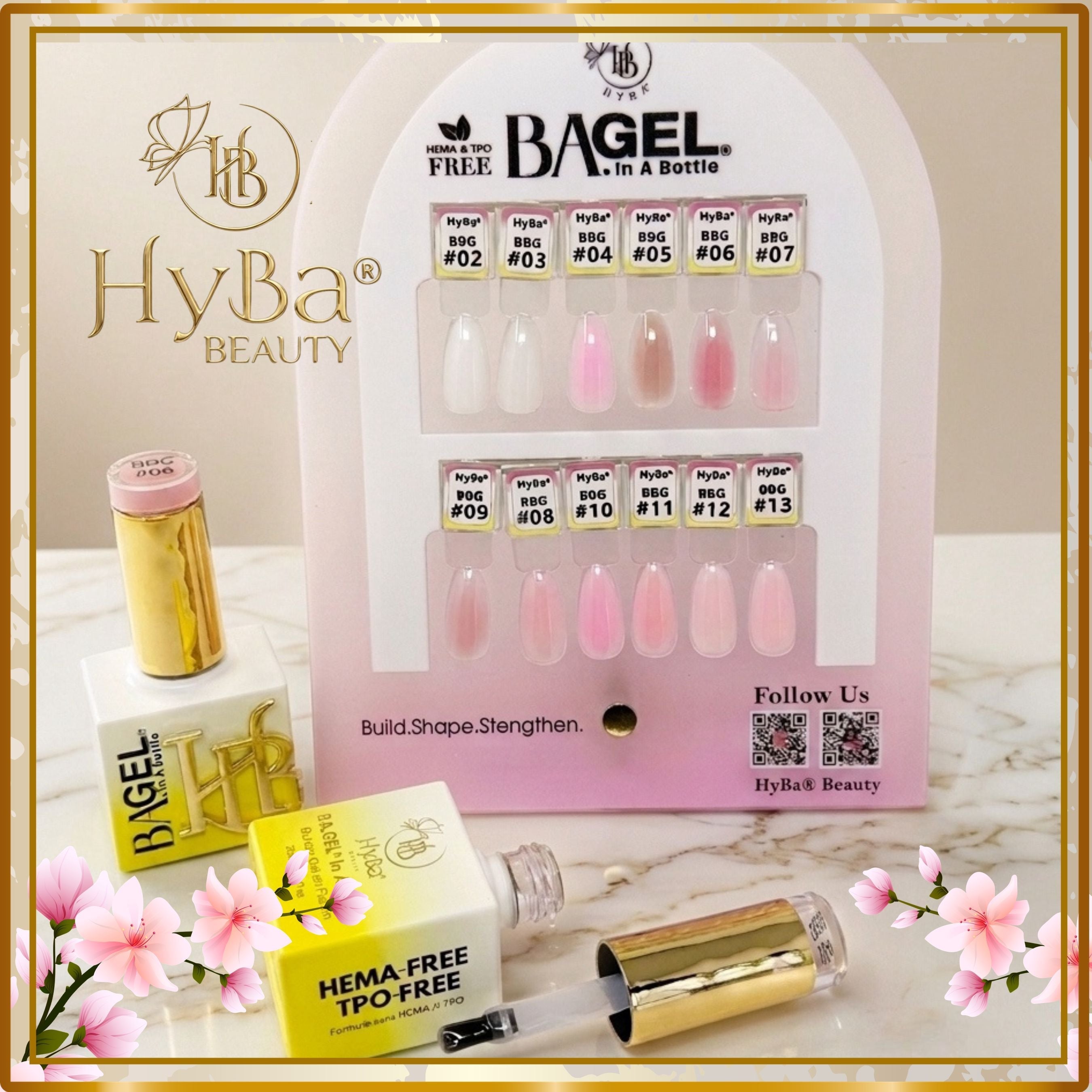 BBG® - Builder Botle Gel - Bundles & Color Chart - HYBA BEAUTY