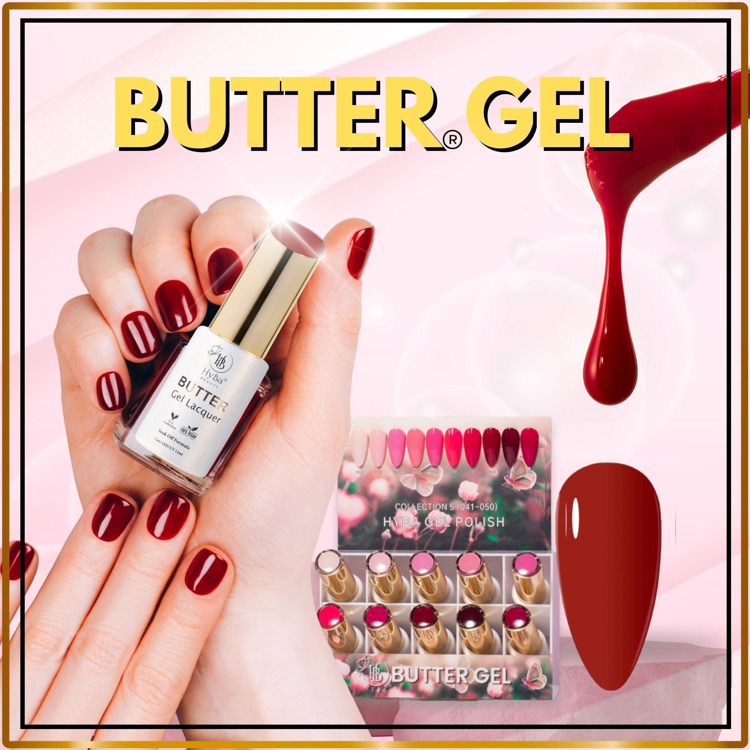 BUTTER GELS POLISH COLLECTION - HYBA BEAUTY