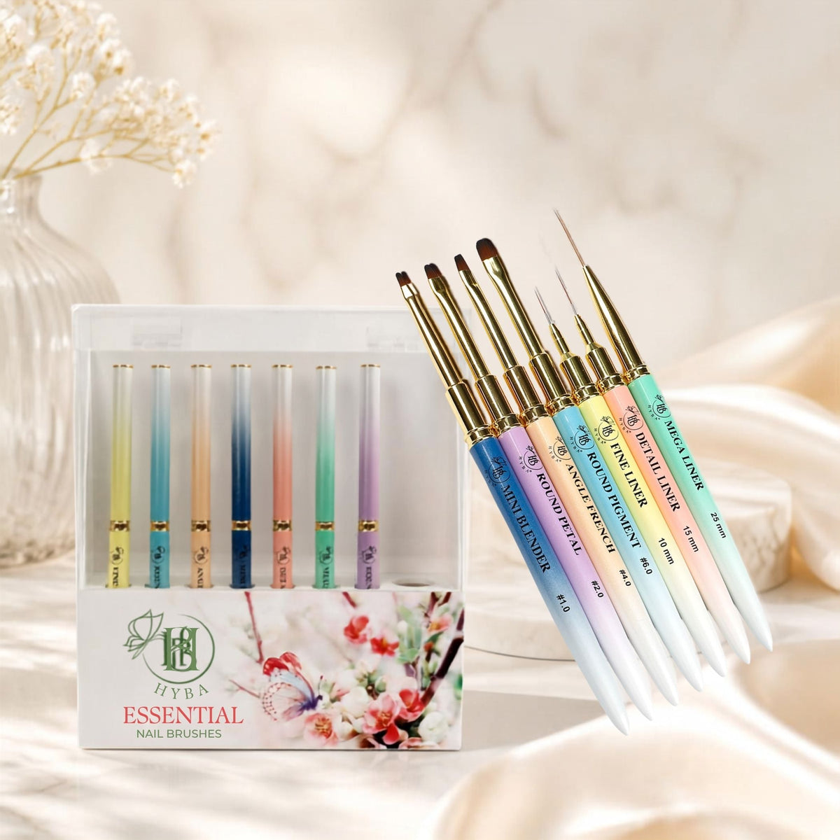 NAIL ART BRUSHES - HYBA BEAUTY