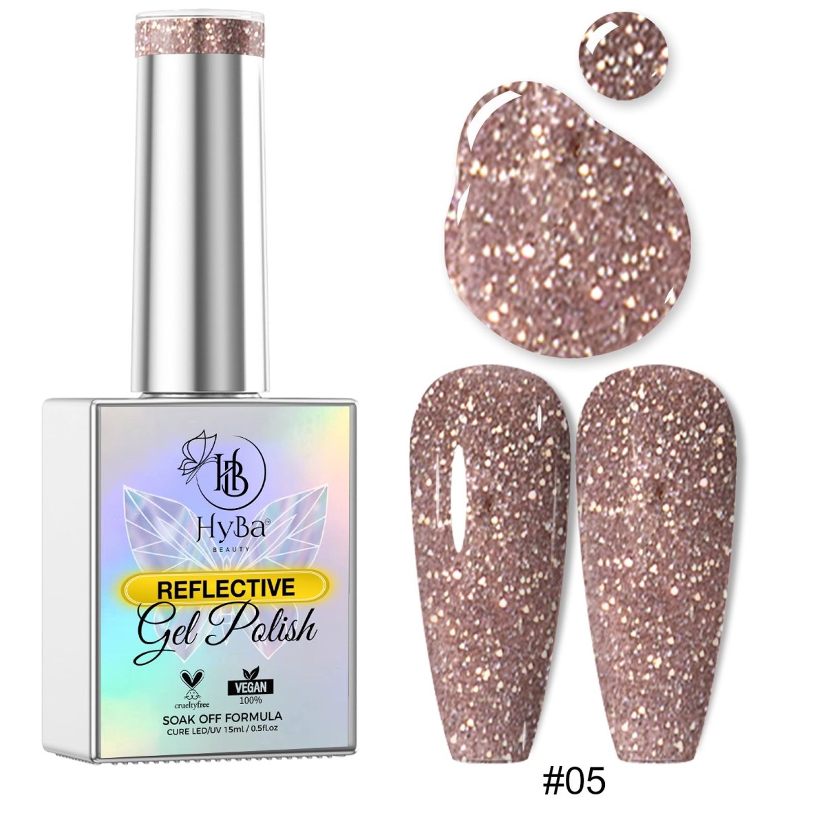 1 SLEEPING BEAUTY DIAMOND Collection - 12 colors - HYBA BEAUTY