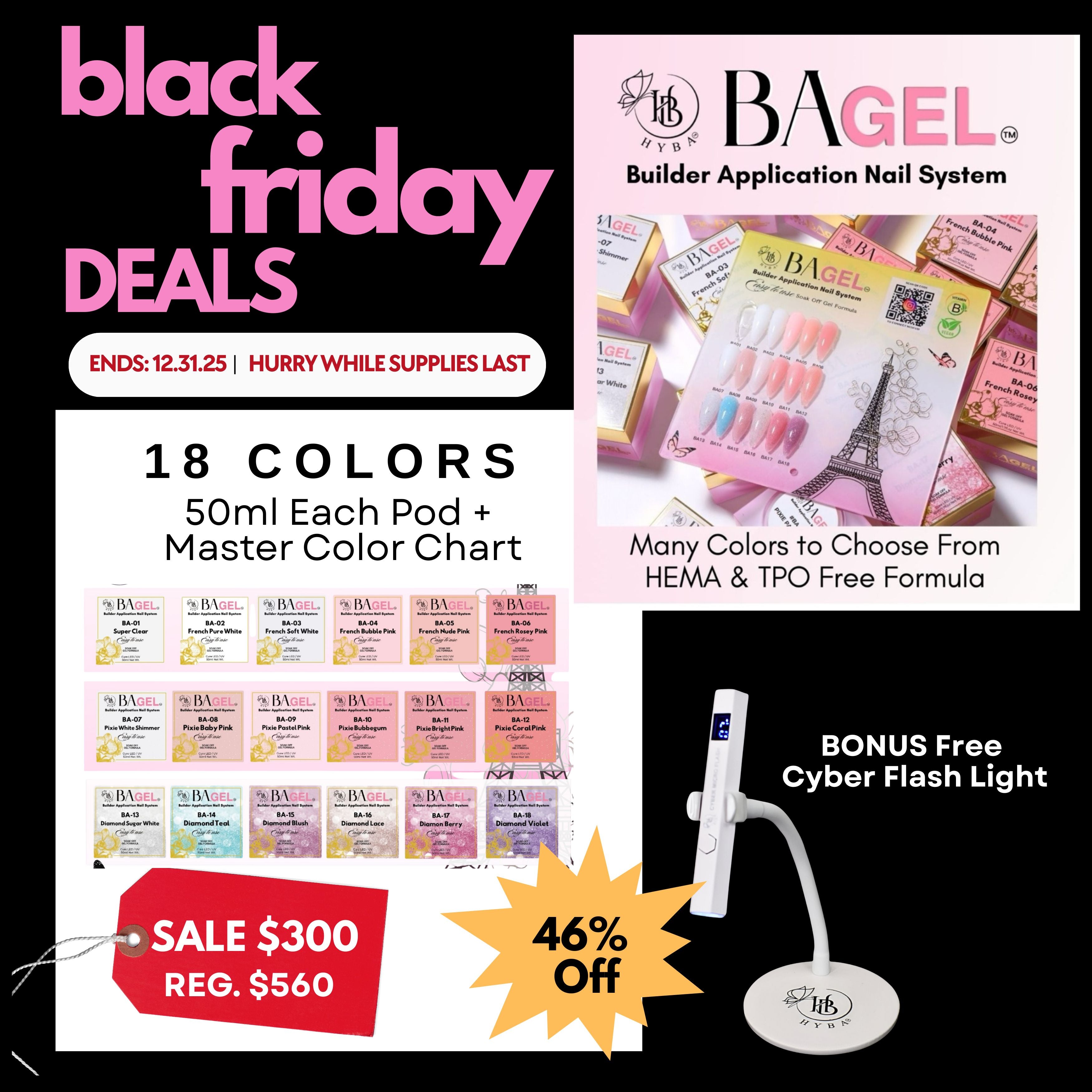 BLACK FRIDAY SALE - BA.GEL BUILDER GEL BUNDLE 46% OFF