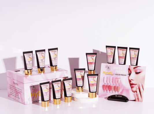 10 SHEER FRENCH Collection - Hybrid HyGEL™ Nail System - HYBA BEAUTY