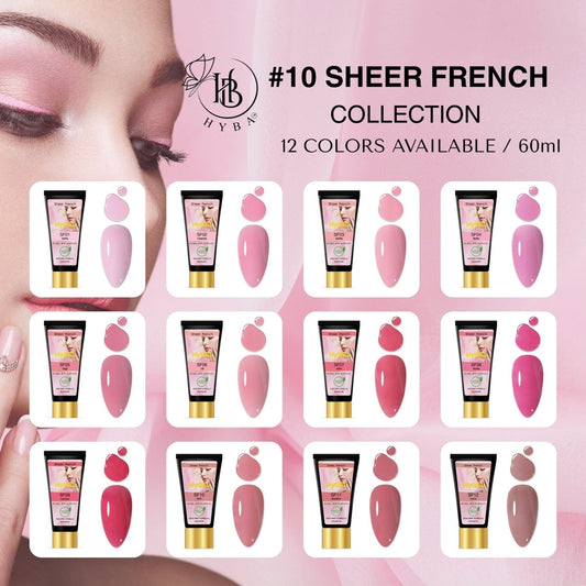 10 SHEER FRENCH Collection - SINGLE 60ml Listing - HYBA BEAUTY