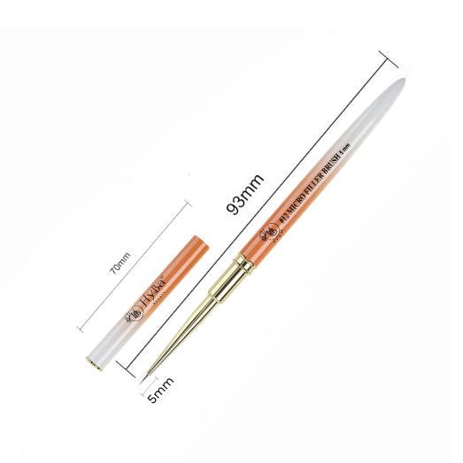 12 MICRO FILLER Brush / 5mm - HYBA BEAUTY