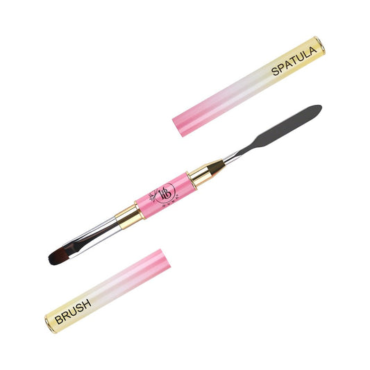 15 - A HYBRID Gel Dual Brush + Spatula - HYBA BEAUTY
