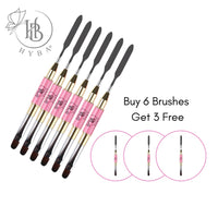 15 HYBRID Gel Dual Brush + Spatula - HYBA BEAUTY