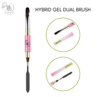15 HYBRID Gel Dual Brush + Spatula - HYBA BEAUTY