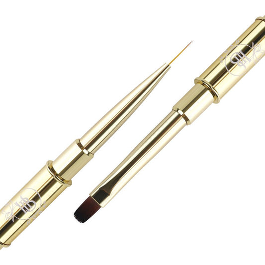 16 BUILDER APPLICATION Dual Brush and Liner (GOLD) - HYBA BEAUTY