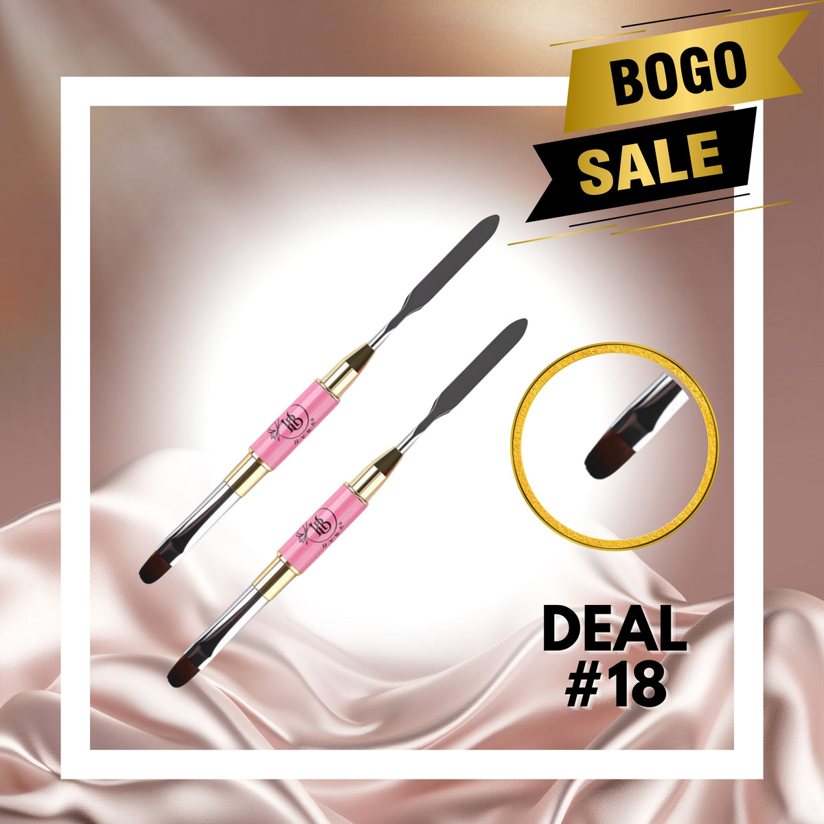 #18 BOGO Deal - 2 x 15 Hybrid Gel Brush