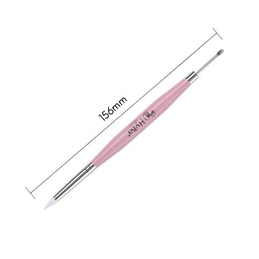 18A Molding Gel Dual Brush + Scoop Metal Tip (PINK) - HYBA BEAUTY