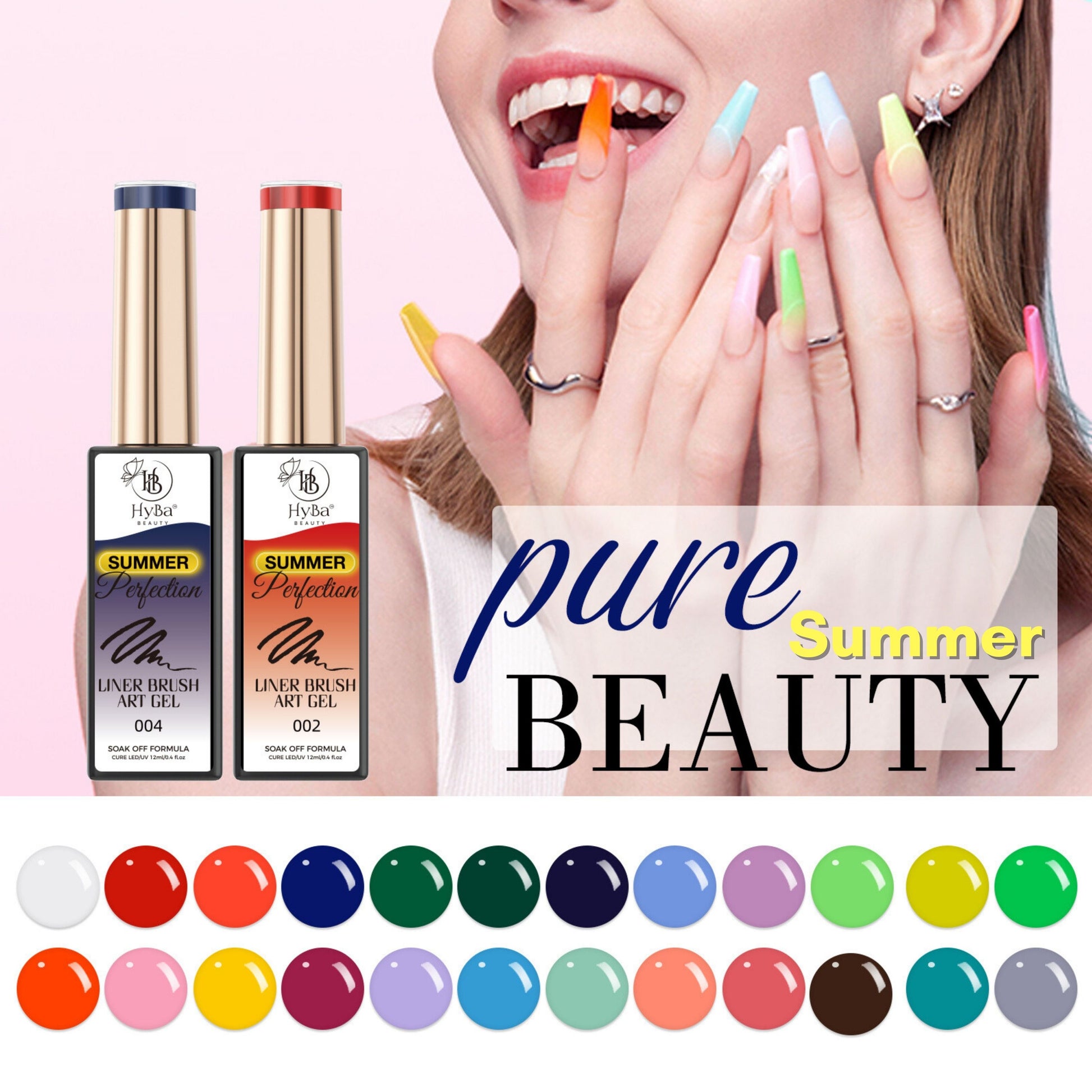 SUMMER Gel Liner Set / 24 colors - HYBA BEAUTY