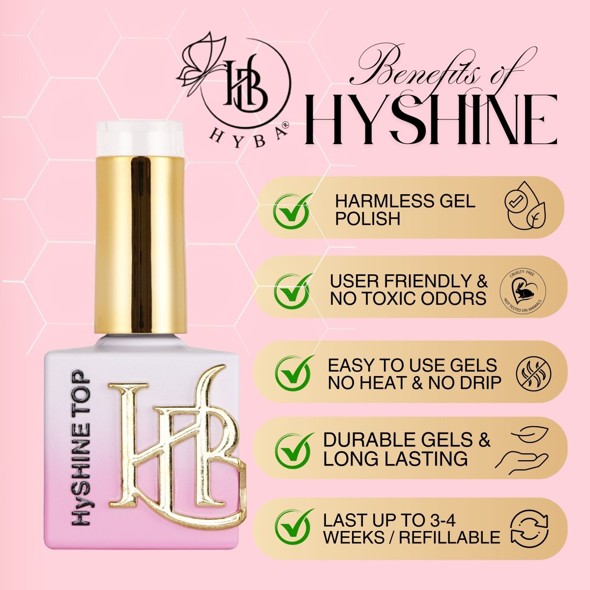 2 BLUSH Box Set - HyGEL® Hybrid Gel Nail System - HYBA BEAUTY