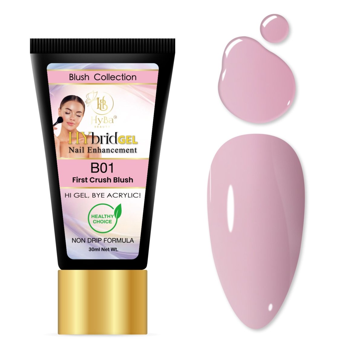 2 BLUSH Collection - Hybrid HyGEL™ Nail System - HYBA BEAUTY